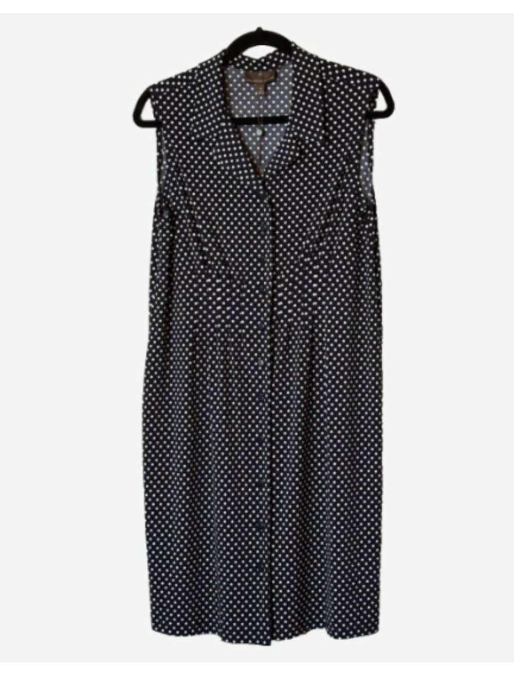 Fenn Wright Manson Polka Dot Shirt Dress Sleeveless Size 14